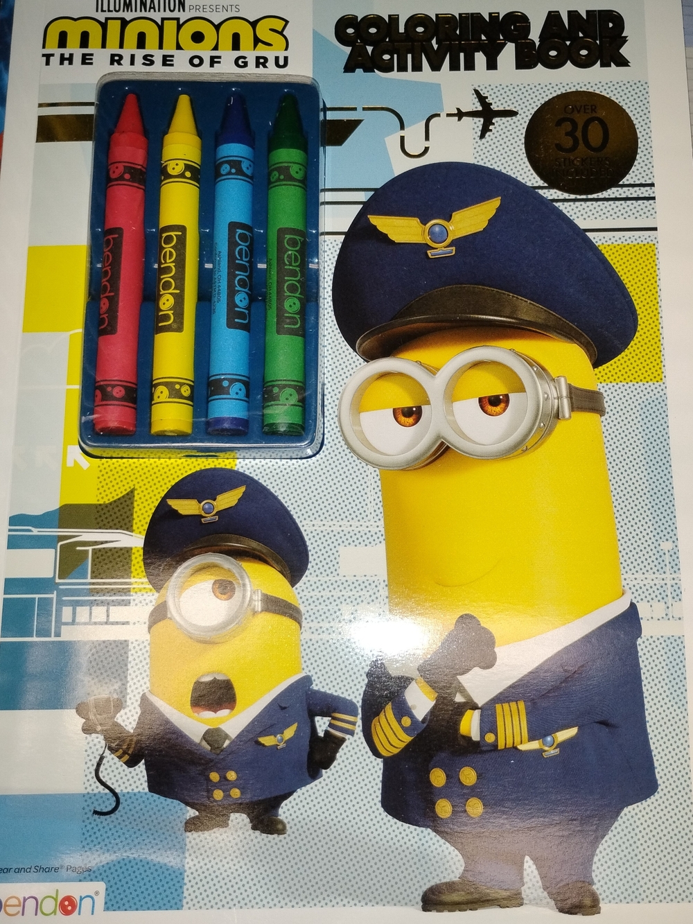 Minions Coloring and Activity Book with Crayons